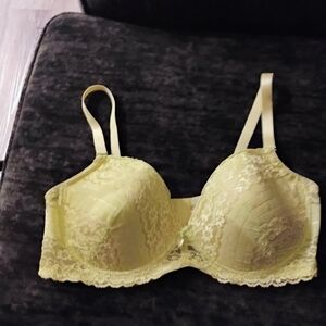 Yellow 42D  Lace Push Up Bra